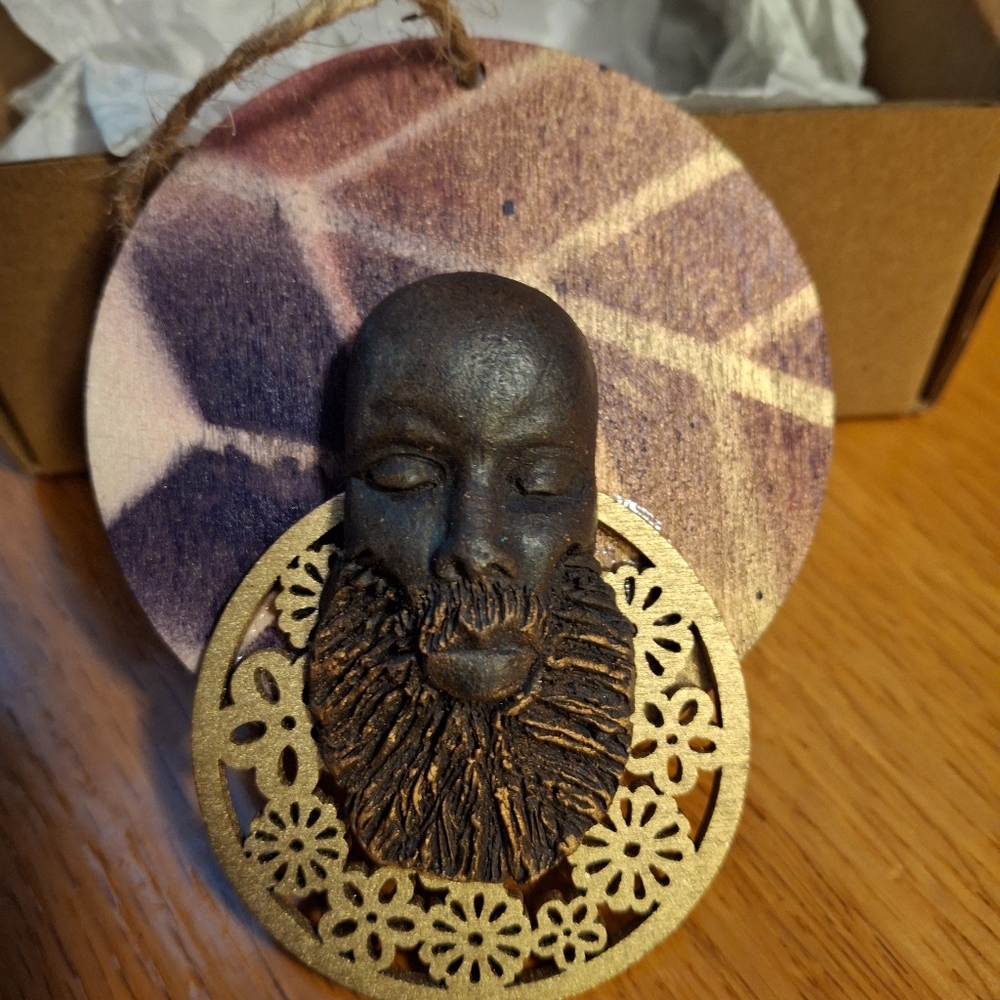 Handmade Mudcloth Ornaments New In Box - Picture 11 of 13